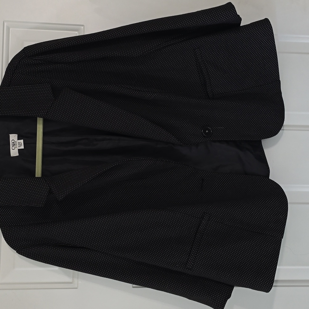Black and gray modern fit suit jacket
